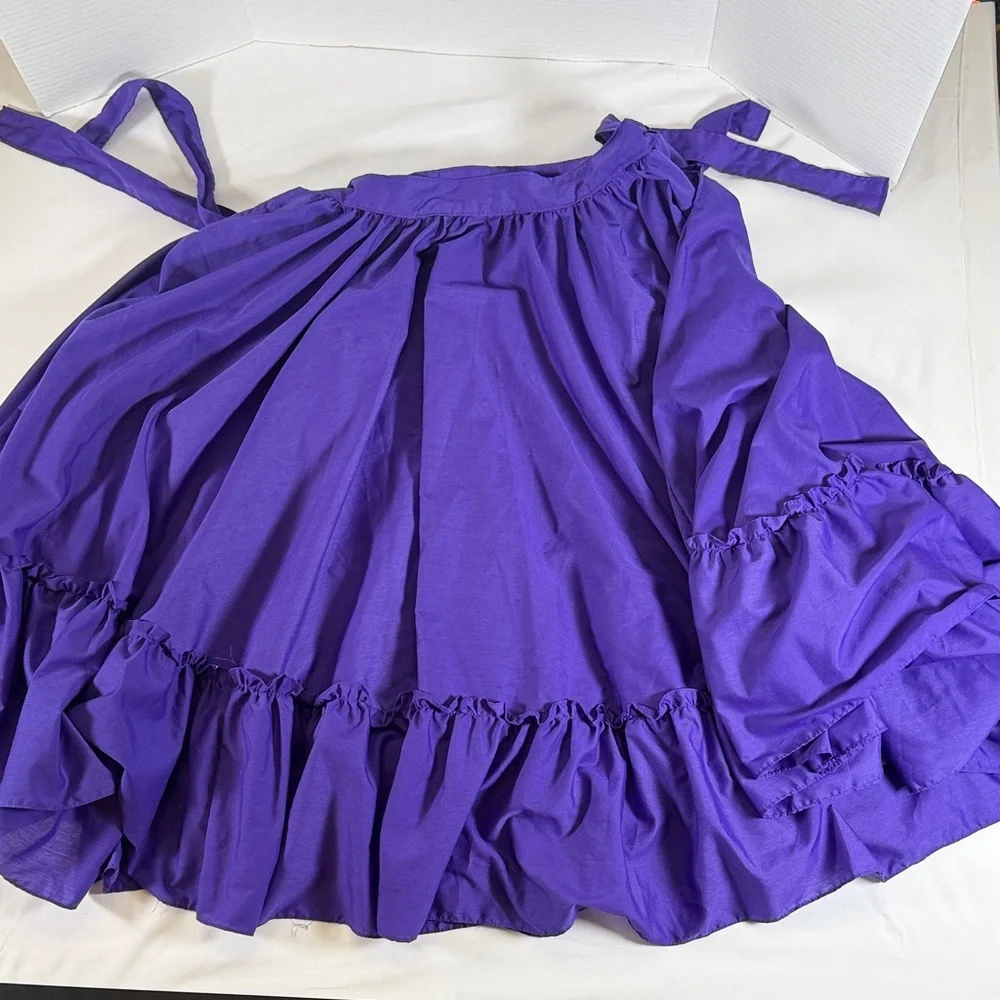 Purple Mexican Folklórico Skirt Full Circle Dance Skirt - Picture 1 of 6